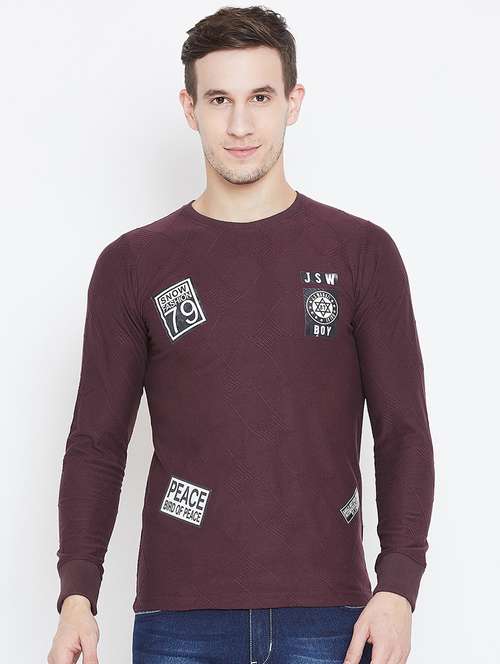 men round neck printed t-shirt - 18478824 - Standard Image - 0