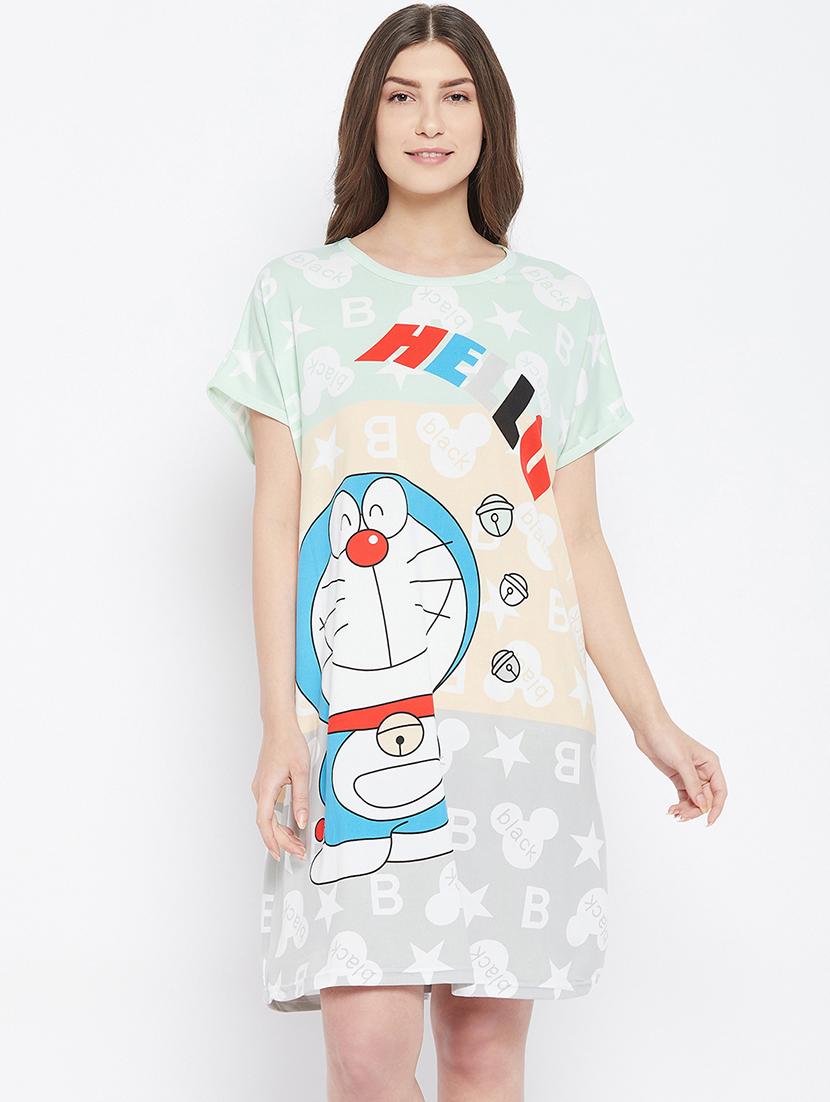 drop sleeved printed sleepshirts - 18478837 -  Zoom Image - 0