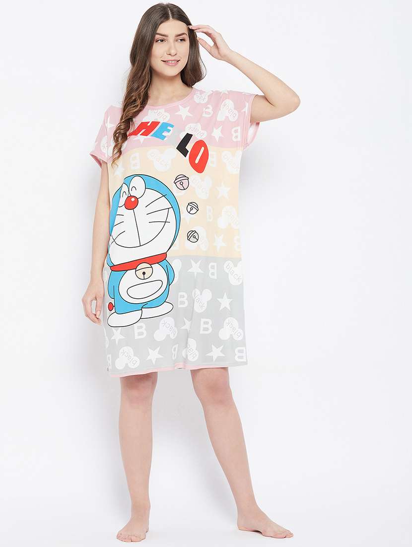 women pink printed sleepshirt - 18478839 -  Standard Image - 3