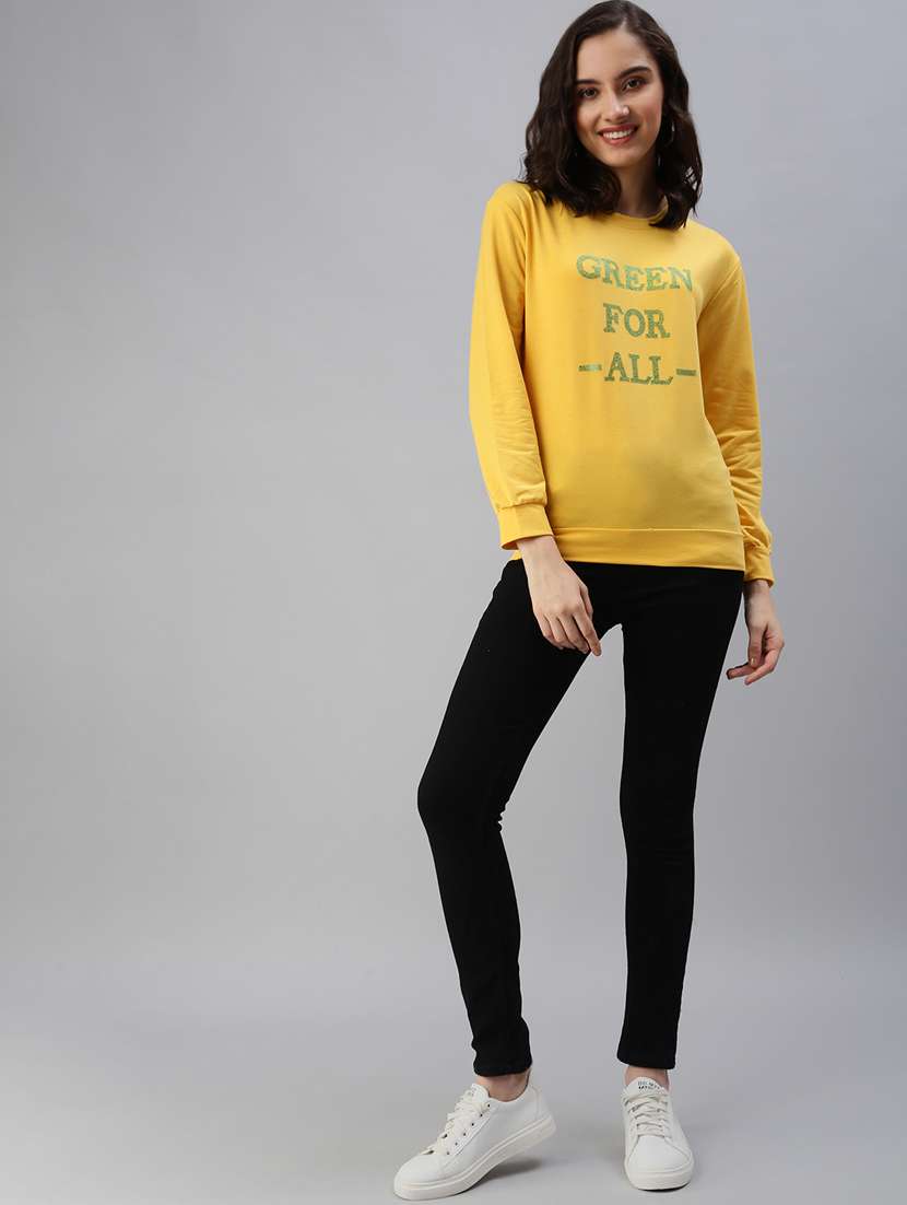 women's front print sweatshirt - 18479546 - Standard Image - 3