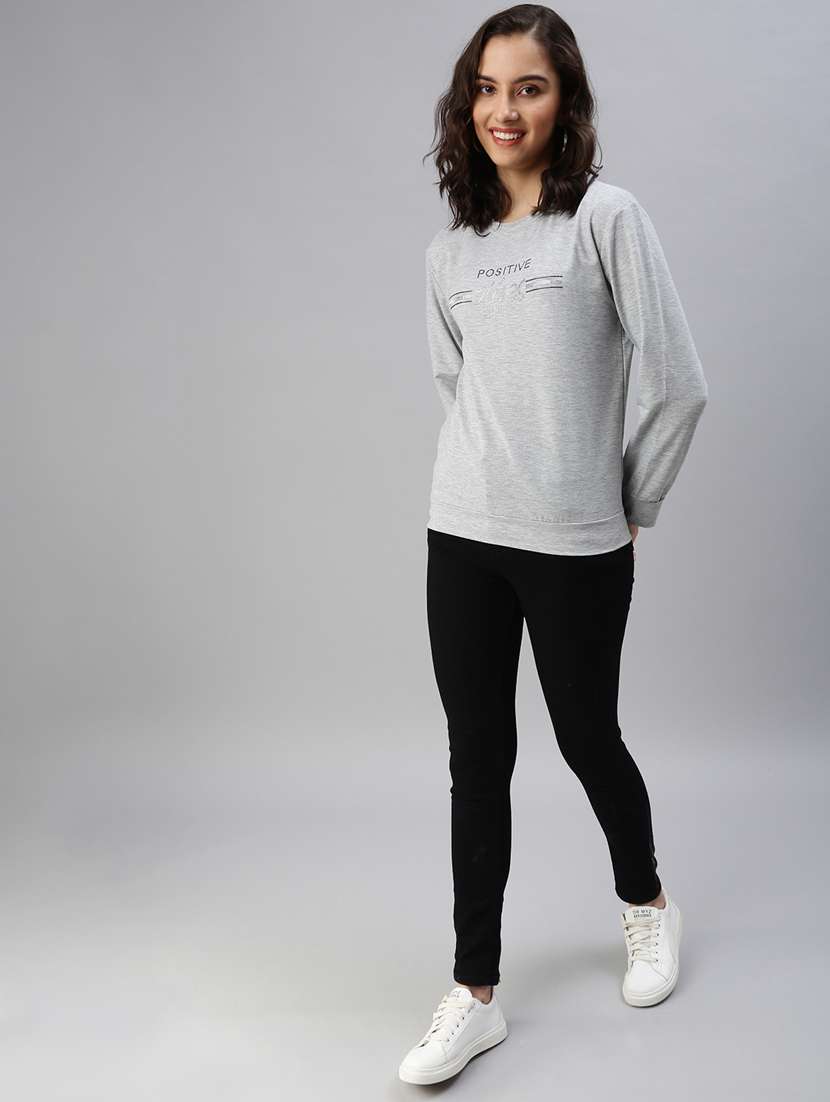 women's chest print sweatshirt - 18479554 -  Standard Image - 3