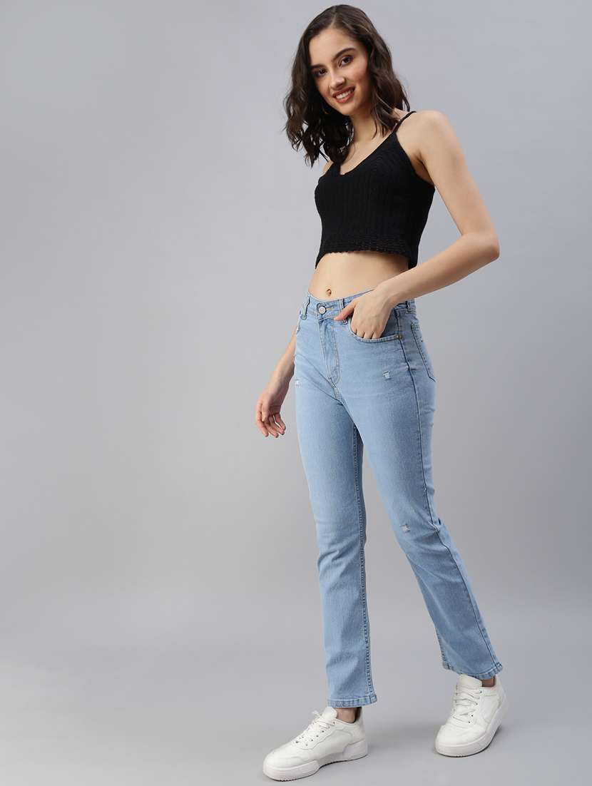 women's distress slim fit jeans - 18479584 -  Standard Image - 3
