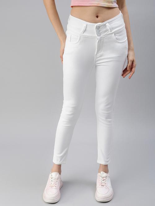 women's plain skinny fit jeans - 18479603 - Standard Image - 0