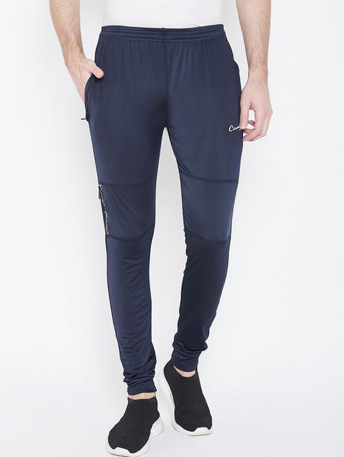 navy-blue solid track pant - 18479683 -  Standard Image - 0