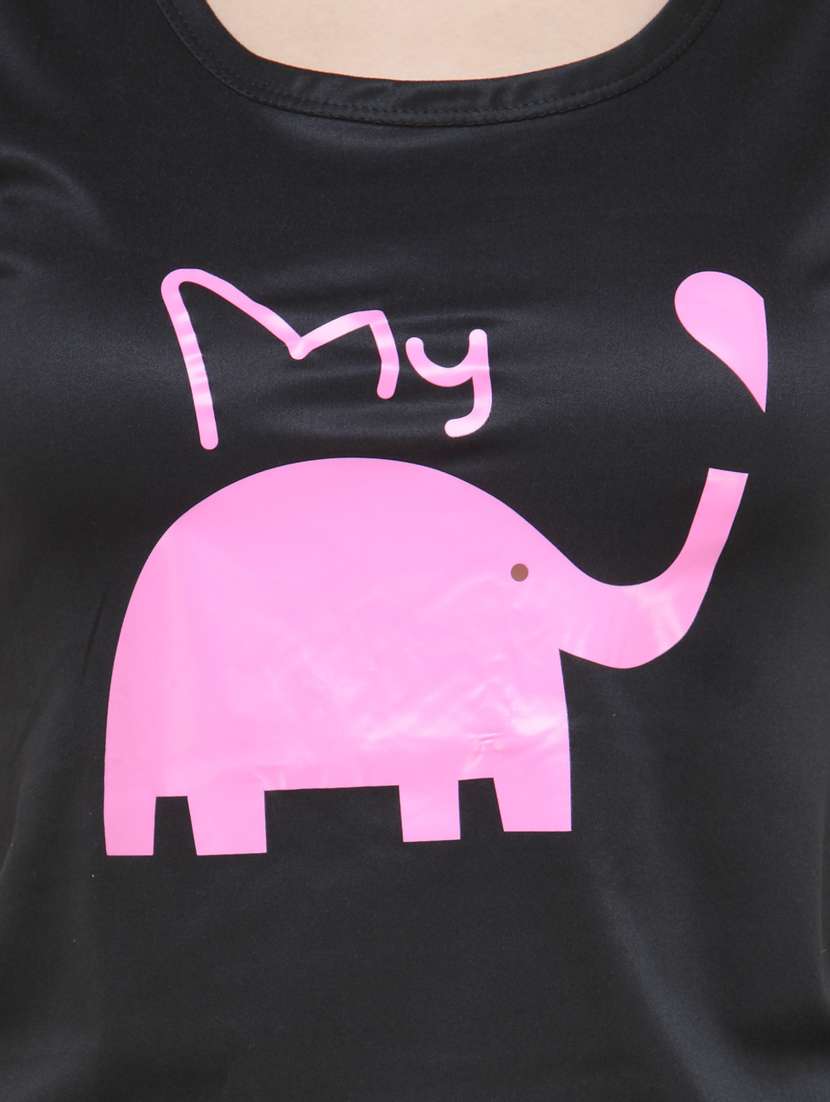 quirky printed nightwear shorts set  - 18479697 -  Standard Image - 3