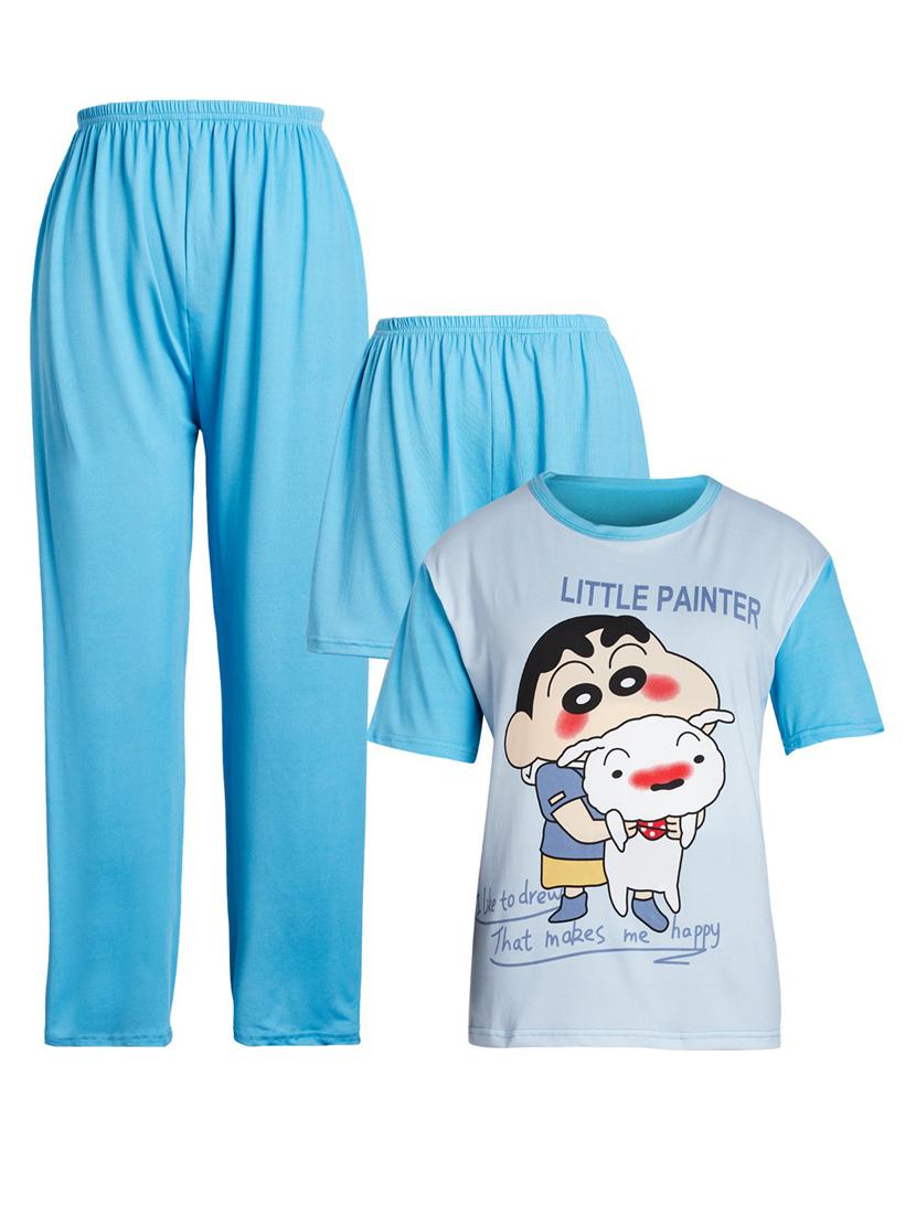 quirky printed nightwear combo - 18479725 - Zoom Image - 0