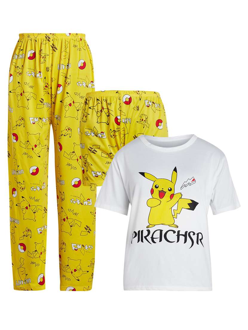 quirky printed nightwear combo - 18479727 - Zoom Image - 0