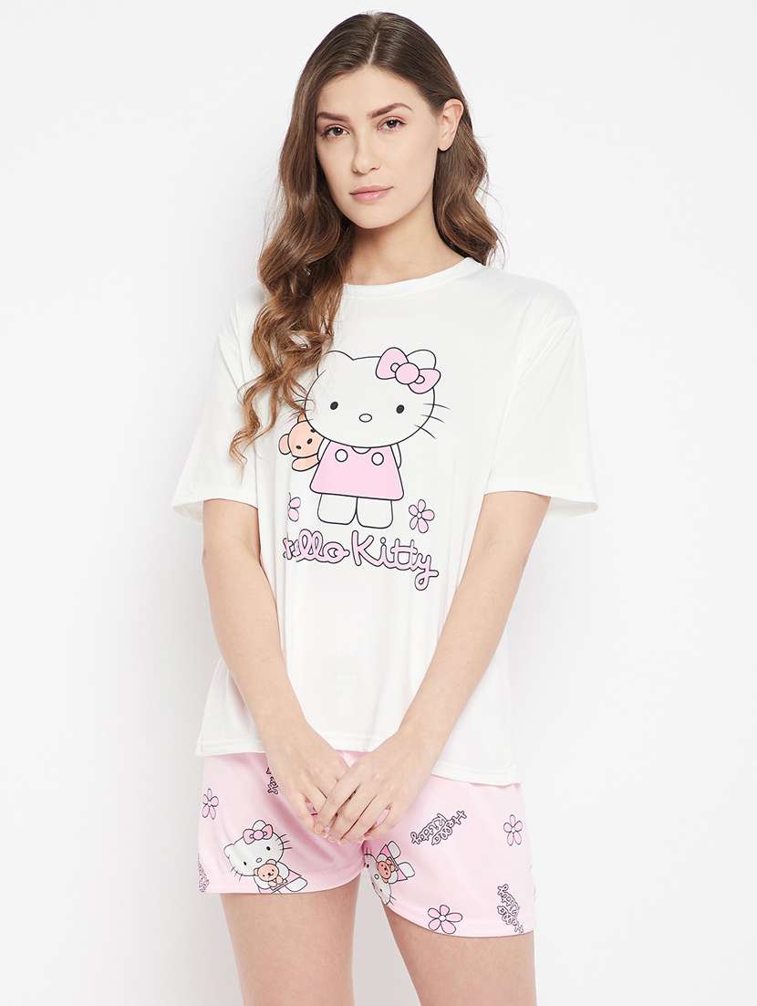 quirky printed nightwear combo  - 18479728 -  Zoom Image - 0