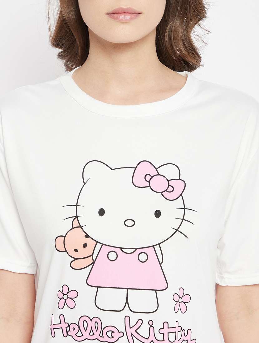 quirky printed nightwear combo - 18479728 - Standard Image - 5