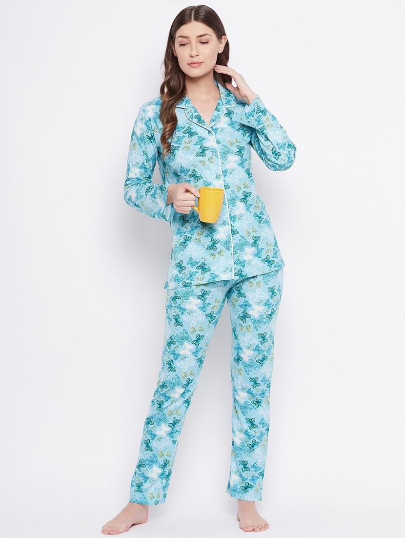 printed nightwear pajama set - 18479774 - Zoom Image - 0