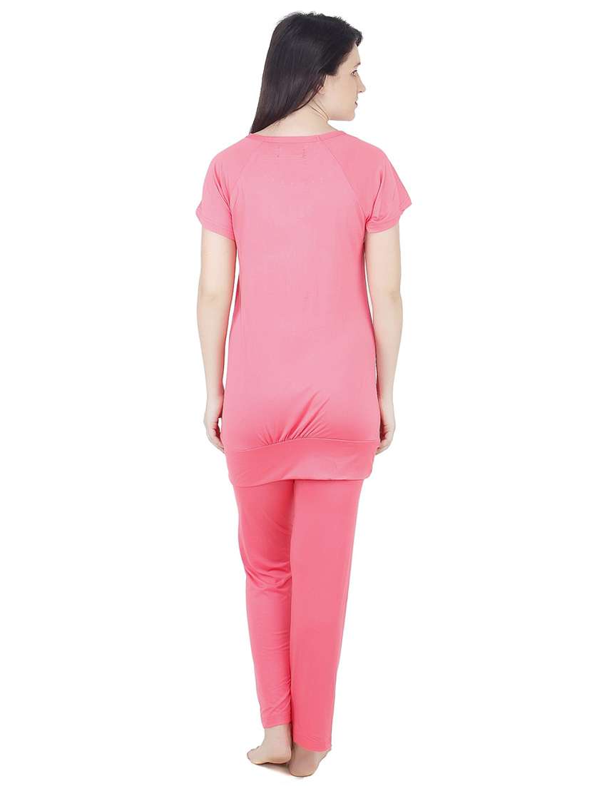 quirky printed nightwear pajama set - 18479779 - Standard Image - 3