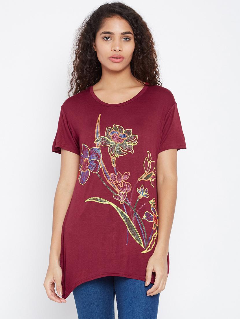 round neck printed tee - 18479862 - Zoom Image - 0