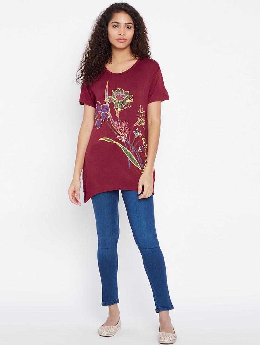 round neck printed tee - 18479862 - Standard Image - 3