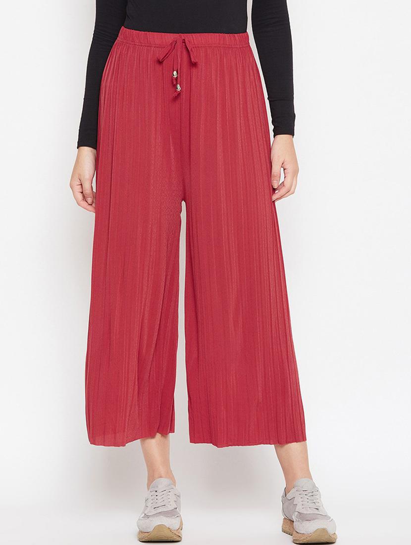 drawstring waist solid palazzo  - 18479925 -  Zoom Image - 0