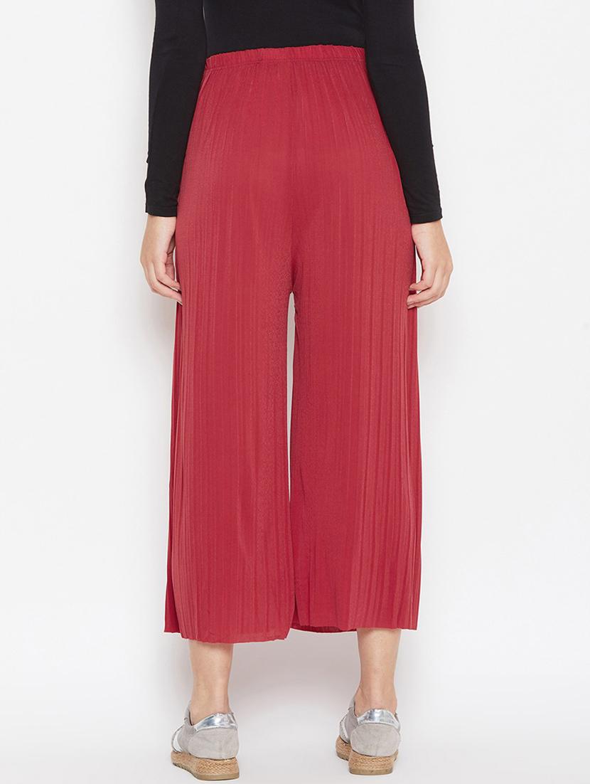 drawstring waist solid palazzo - 18479925 - Standard Image - 3
