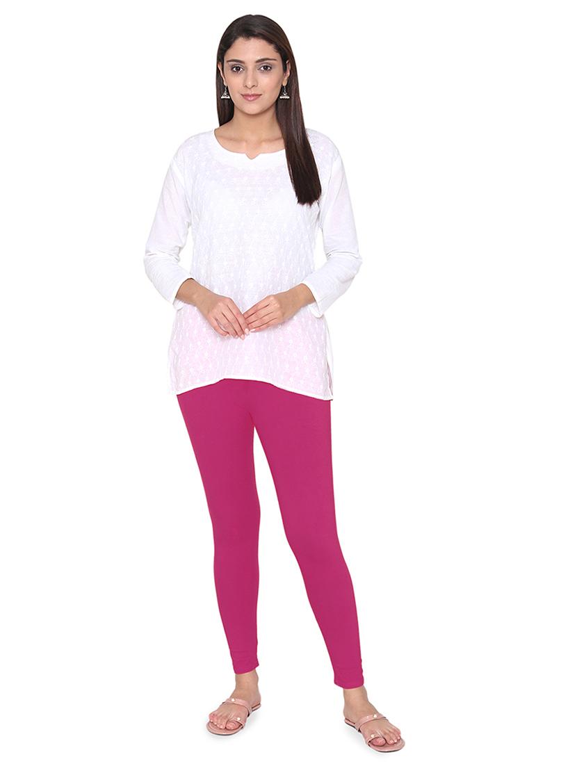 ankle length solid legging - 18480069 - Standard Image - 3