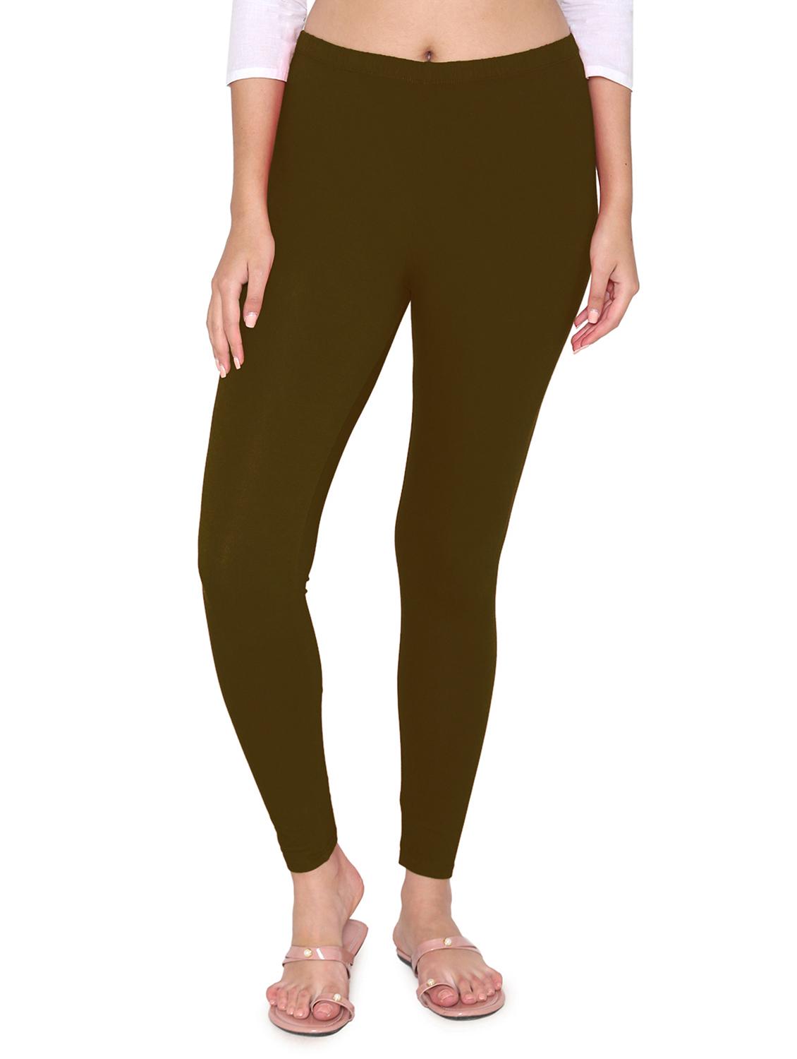 ankle length solid legging