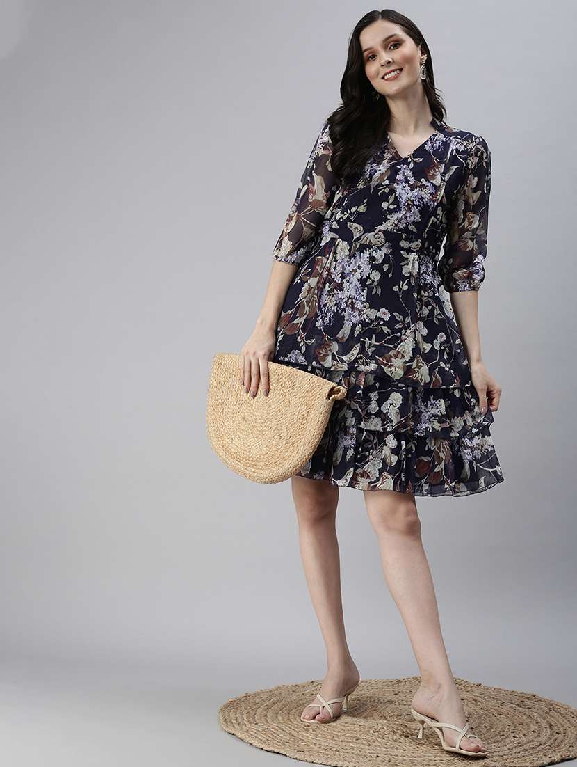 women's fit & flare floral dress - 18480235 -  Standard Image - 3