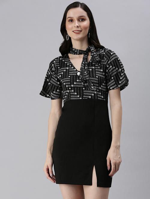 women's sheath geometric dress - 18480237 - Standard Image - 0