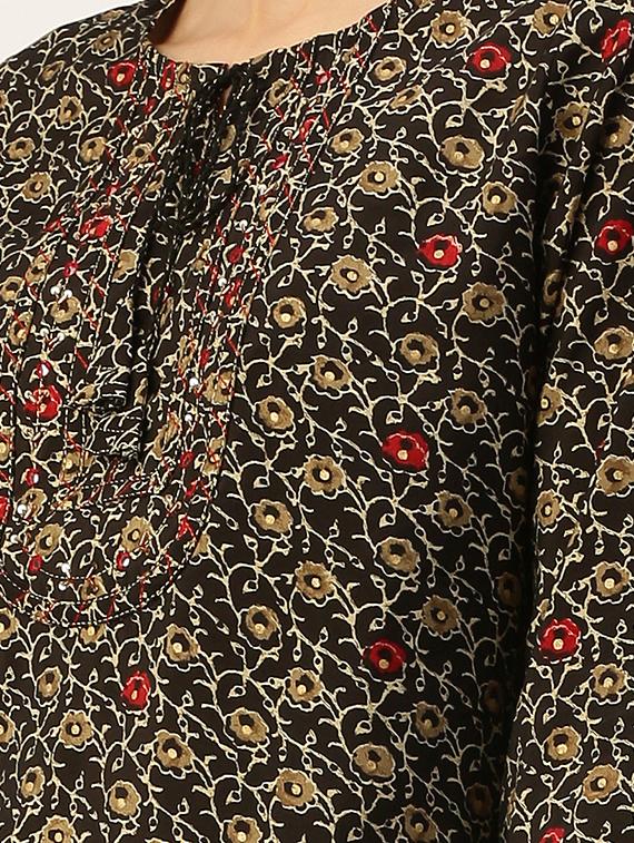 women's straight kurta - 18480649 - Standard Image - 3