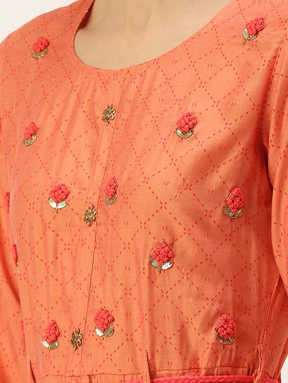 women's flared kurta - 18480663 - Standard Image - 3