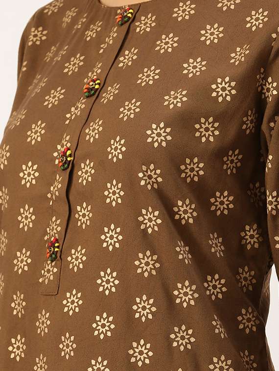 women's straight kurta - 18480666 -  Standard Image - 3