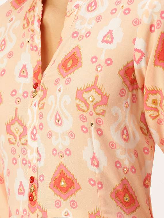 women's flared kurta - 18480705 -  Standard Image - 3