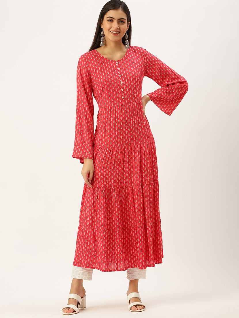women's tiered kurta - 18480732 - Zoom Image - 0