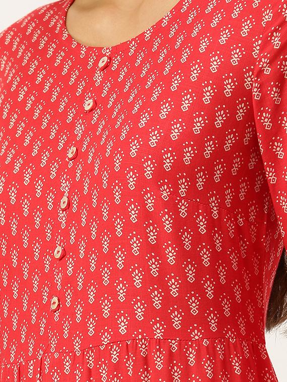 women's tiered kurta - 18480732 - Standard Image - 3