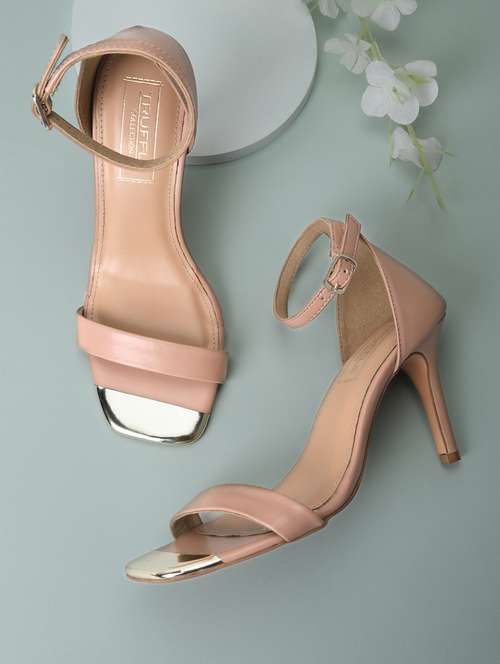 women nude ankle strap sandal - 18481076 -  Standard Image - 0