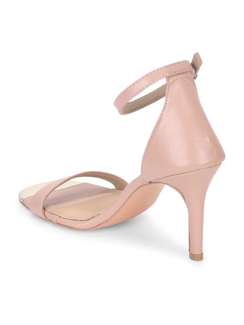 women nude ankle strap sandal - 18481076 -  Standard Image - 3