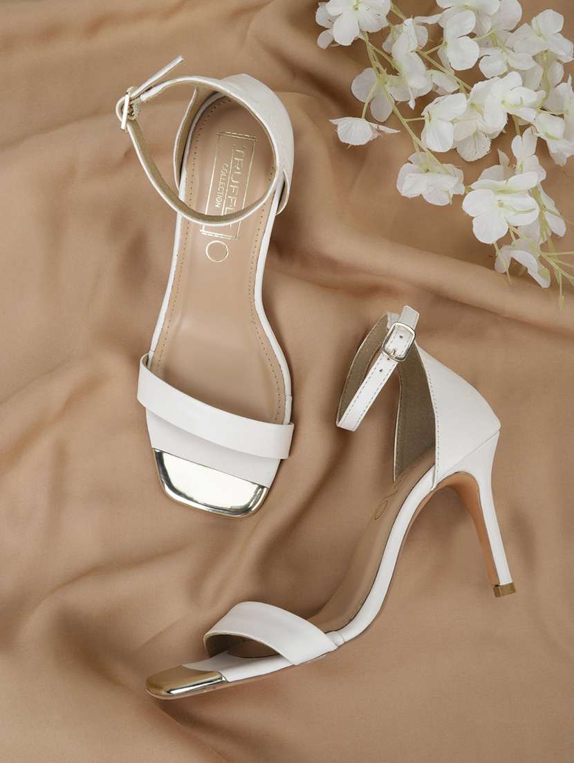 women white ankle strap sandal