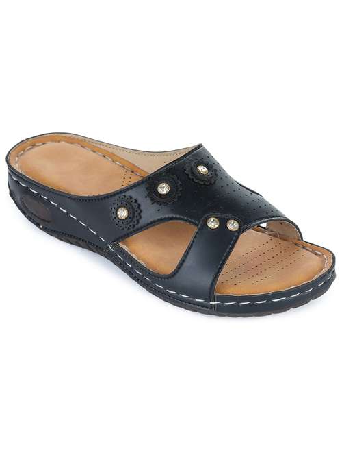 women embellished slip on wedge - 18482176 - Standard Image - 0