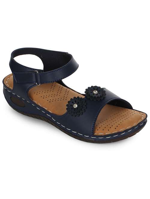 women embellished back strap wedge - 18482185 - Standard Image - 0