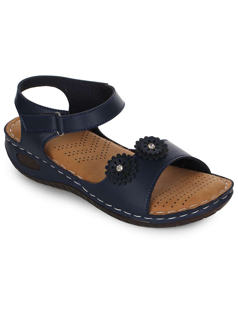 women embellished back strap wedge - 18482185 - Zoom Image - 0