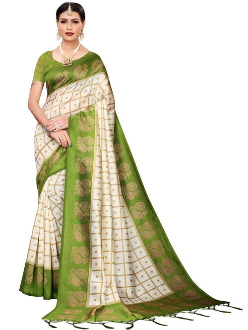 checkered bordered saree - 18488013 -  Standard Image - 0