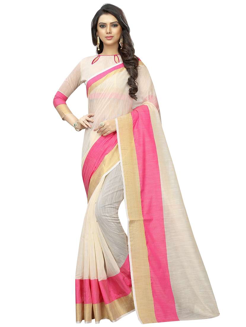 self design kota doria saree with blouse - 18488629 -  Zoom Image - 0