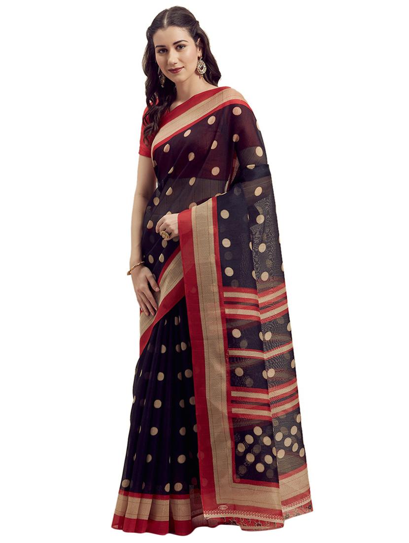 self design woven saree - 18490169 - Zoom Image - 0