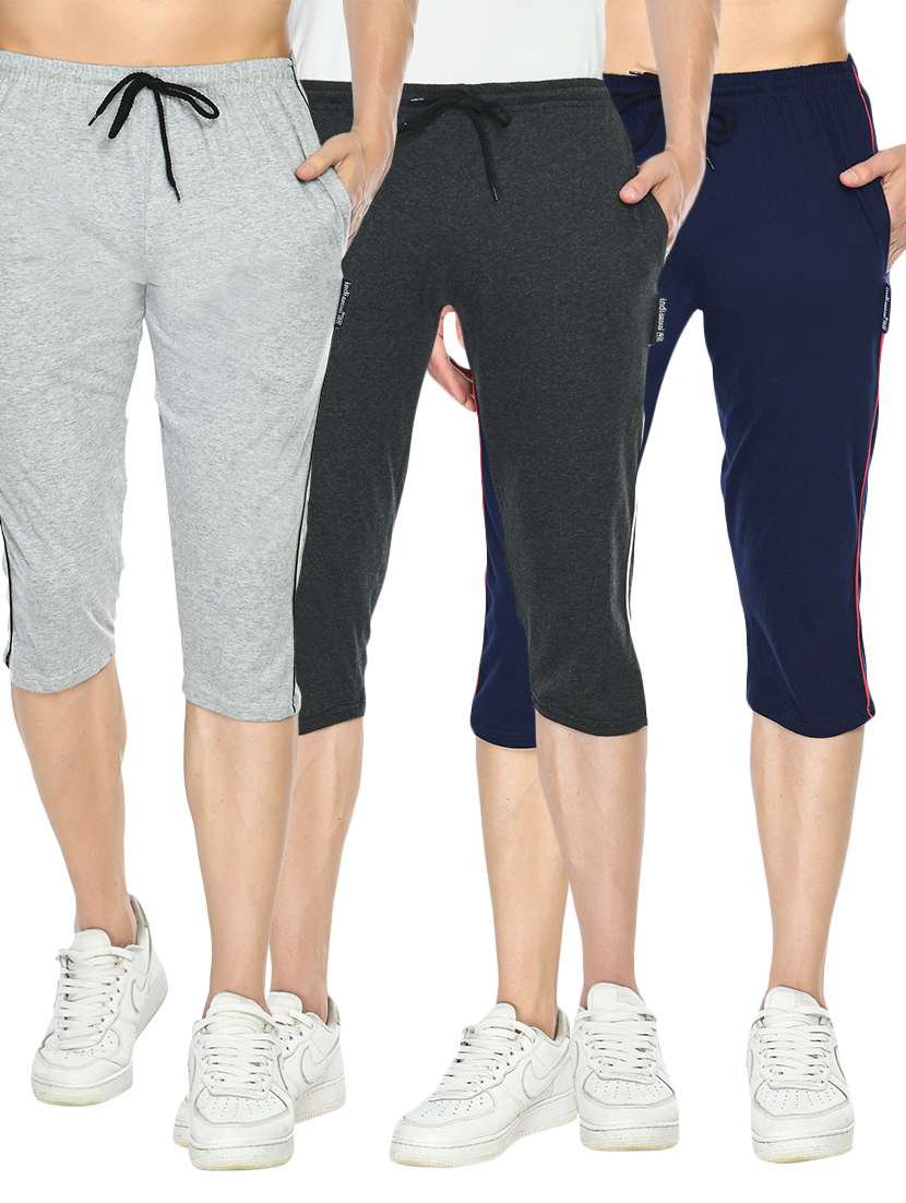 set of 3 solid three fourth