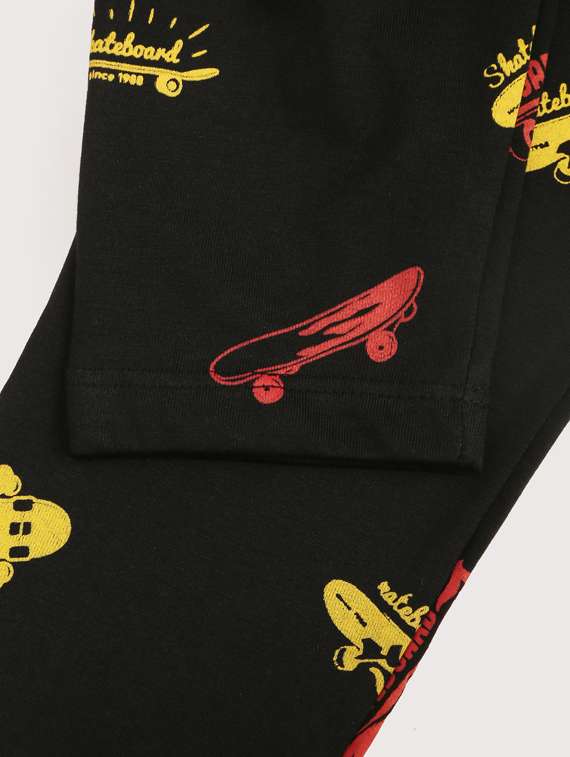 boys printed nightwear pajama set  - 18493147 -  Standard Image - 3