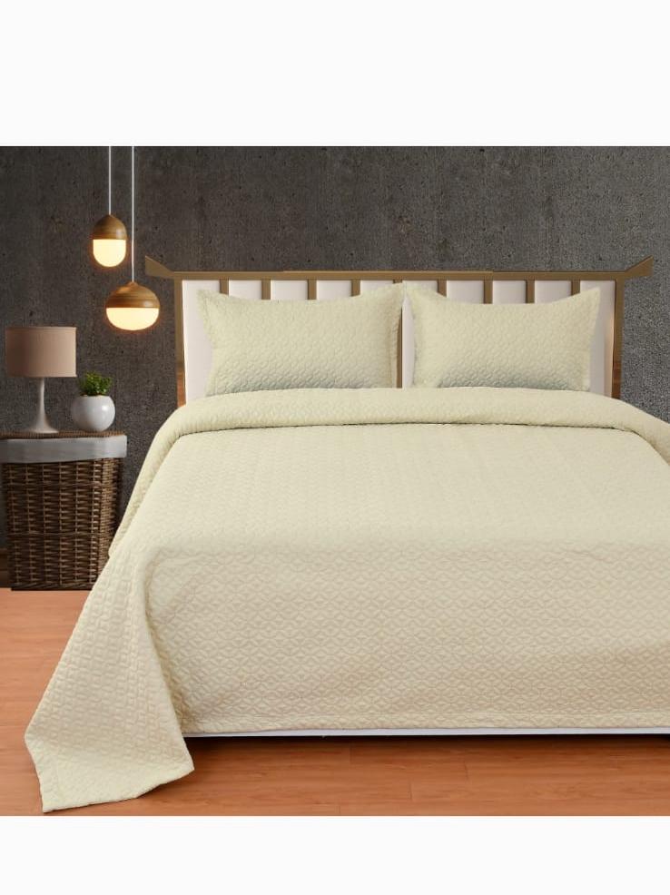 solid cotton double bedsheet - 18499559 - Zoom Image - 0