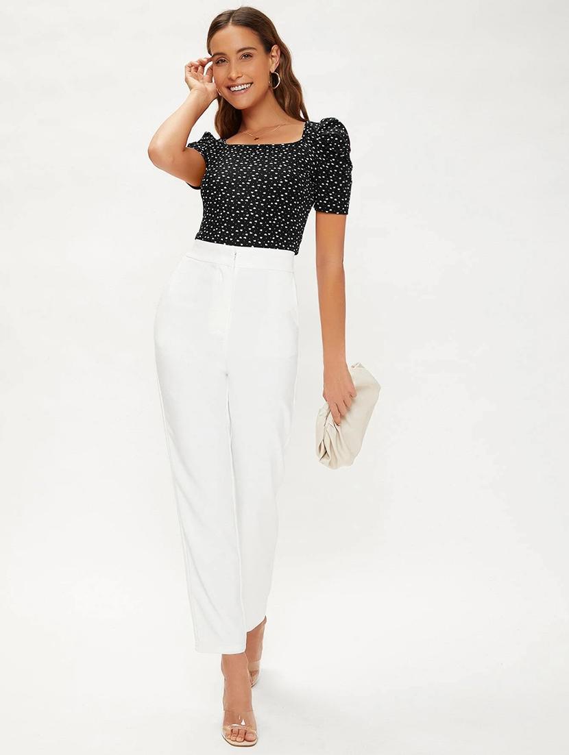 square neck regular top - 18500140 - Standard Image - 3