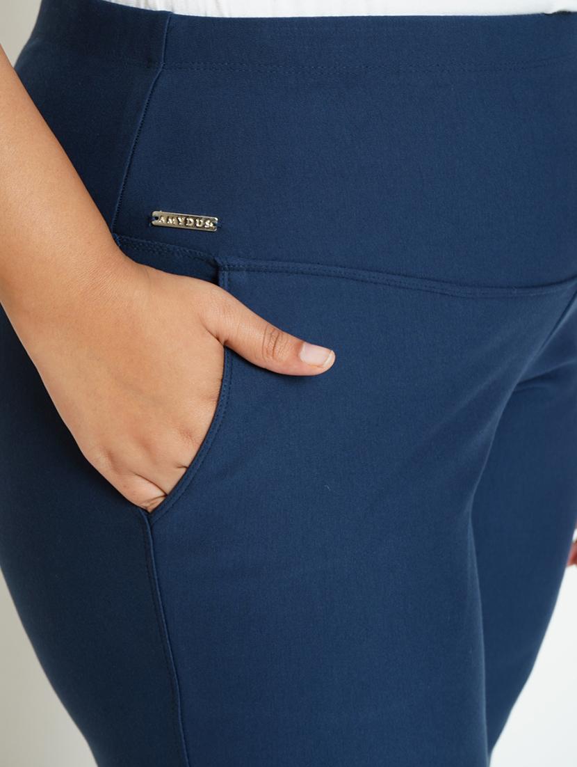 high waist plus size trouser - 18500225 - Standard Image - 3