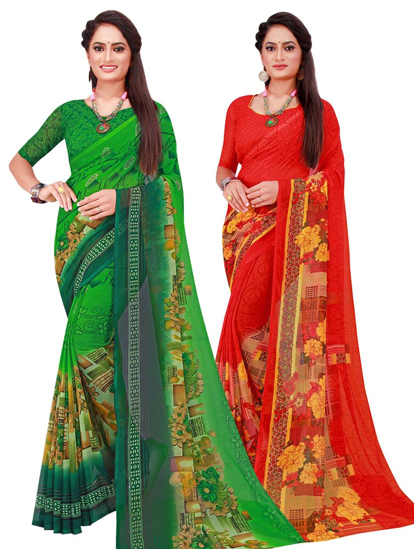 women's saree combo with blouse