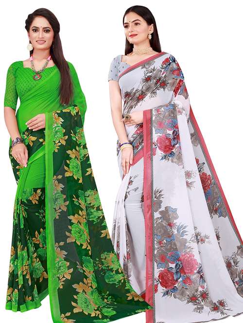 women's saree combo with blouse - 18500794 -  Standard Image - 0