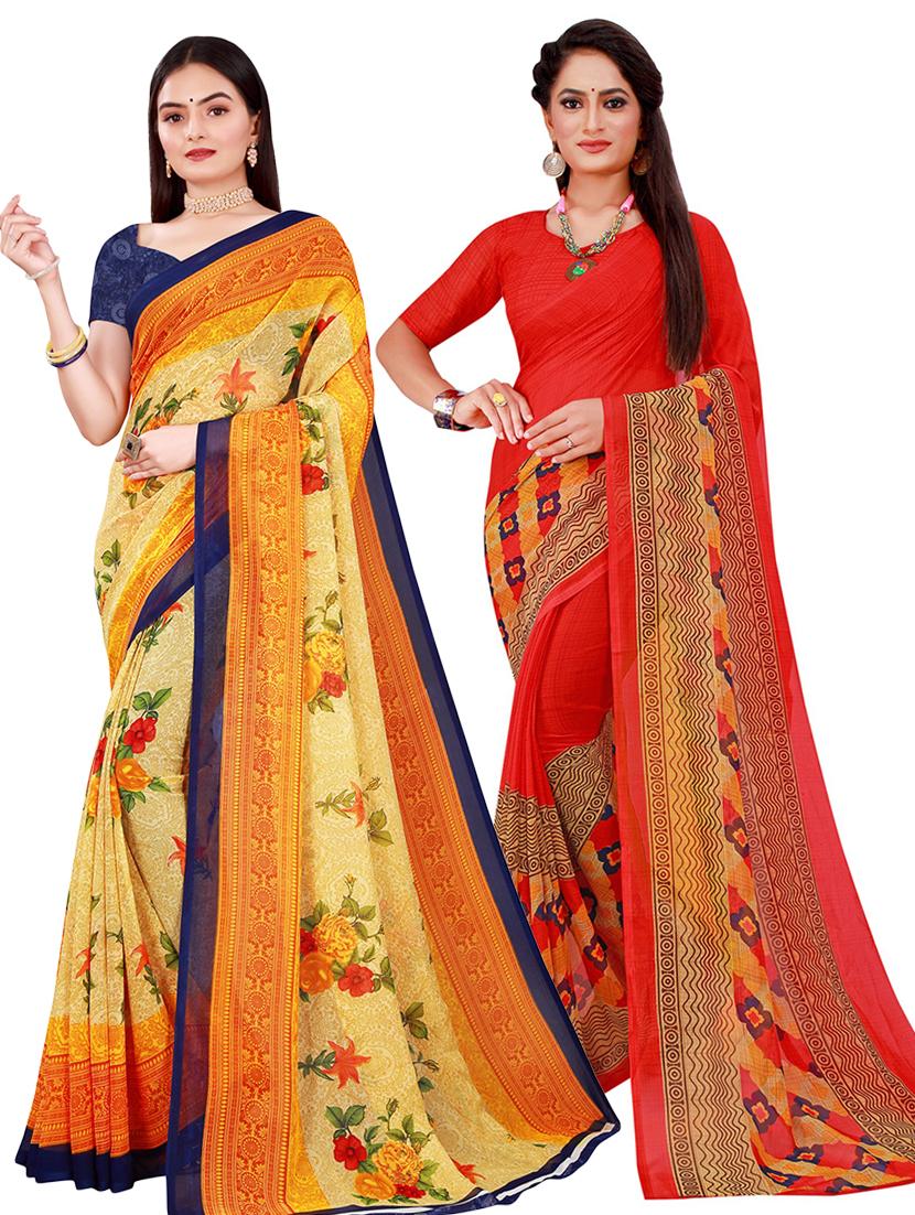 women's saree combo with blouse