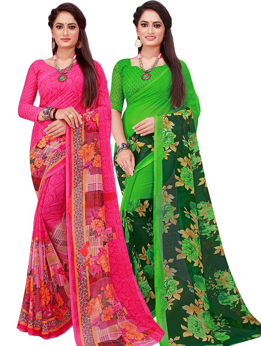 women's saree combo with blouse