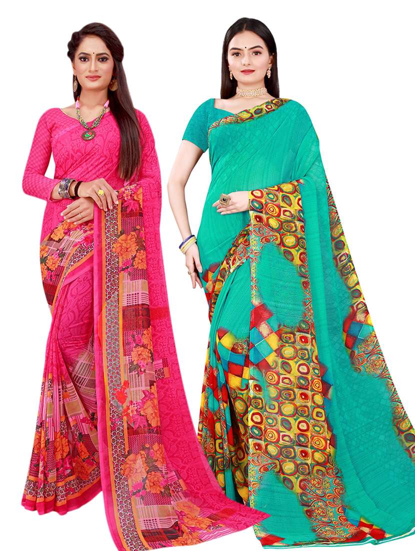 women's saree combo with blouse