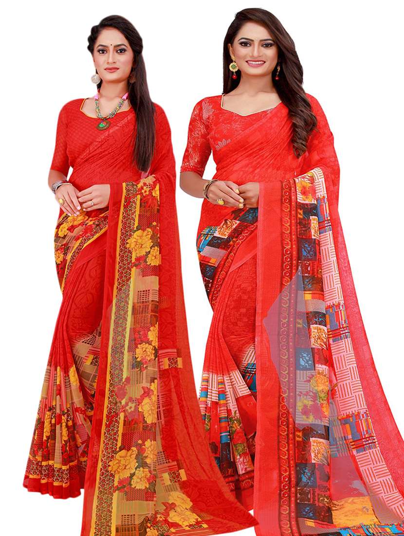 women's saree combo with blouse