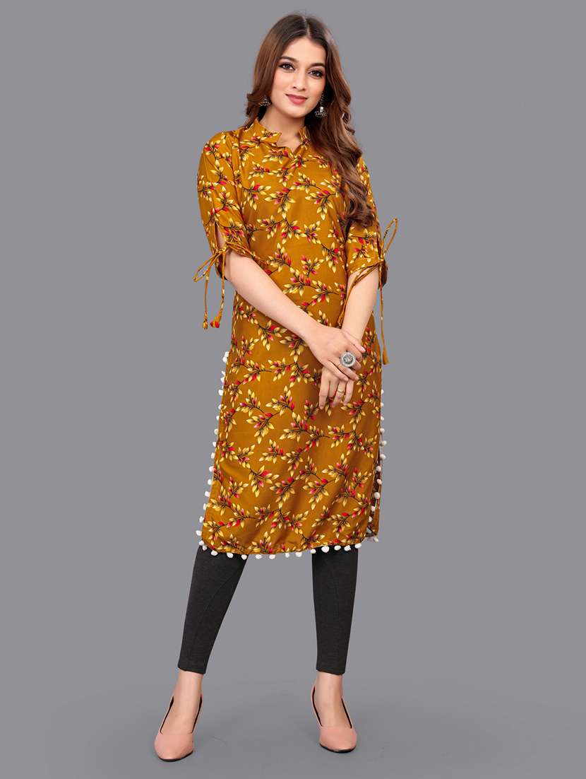 printed straight kurta 